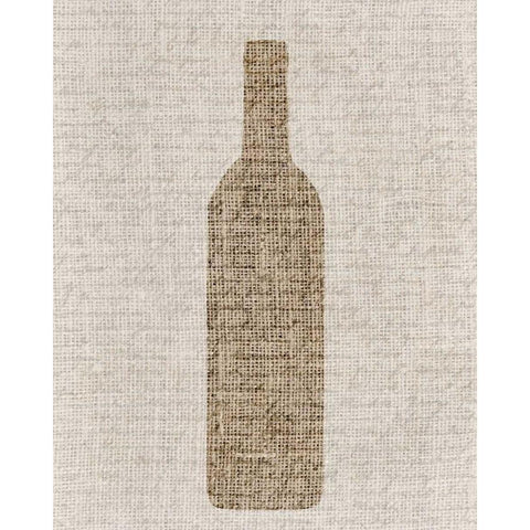 Linen Wine 2 Black Modern Wood Framed Art Print with Double Matting by Allen, Kimberly