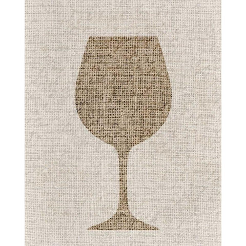 Linen Wine 3 White Modern Wood Framed Art Print by Allen, Kimberly