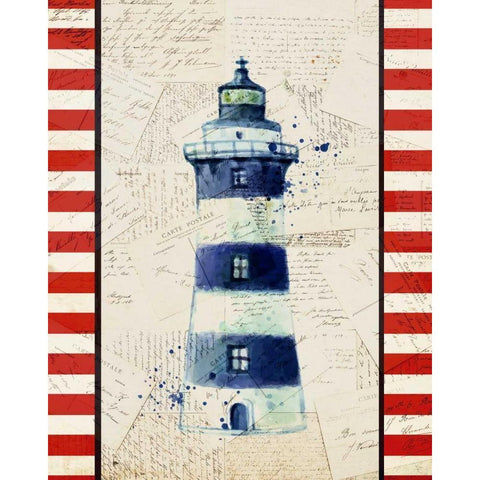 Postcards from the Sea 1 White Modern Wood Framed Art Print by Allen, Kimberly