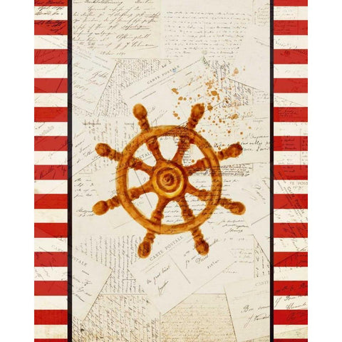 Postcards from the Sea 4 Gold Ornate Wood Framed Art Print with Double Matting by Allen, Kimberly