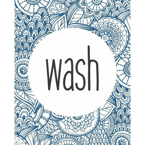 Wash 1 Black Modern Wood Framed Art Print by Allen, Kimberly