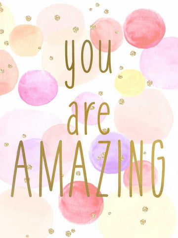 You are Amazing Color Black Ornate Wood Framed Art Print with Double Matting by Allen, Kimberly