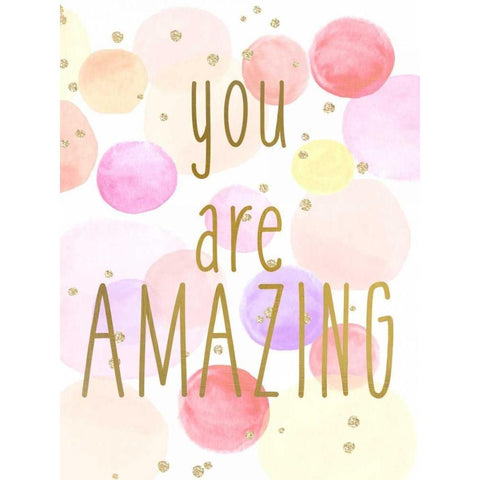 You are Amazing Color Black Modern Wood Framed Art Print by Allen, Kimberly