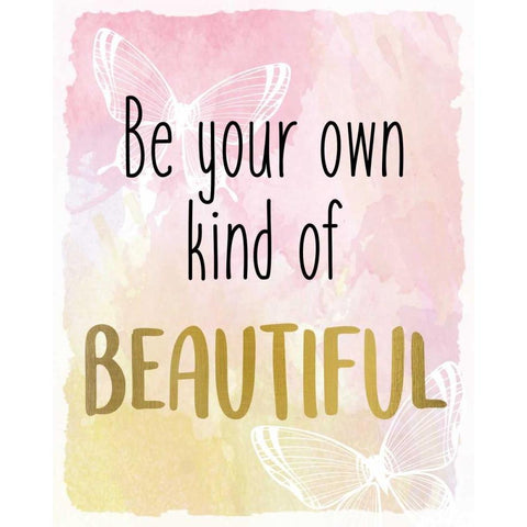 Be Your Own Black Modern Wood Framed Art Print by Allen, Kimberly