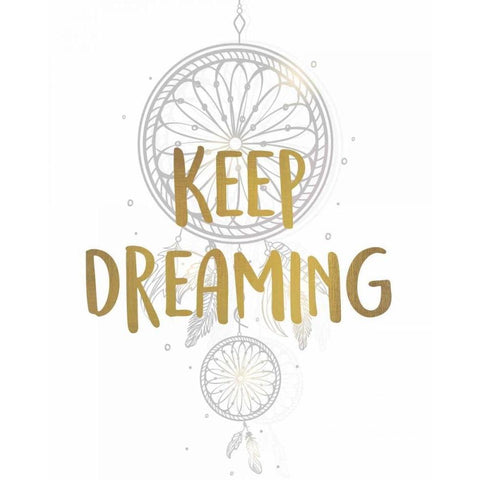 Keep Dreaming 1 White Modern Wood Framed Art Print by Allen, Kimberly