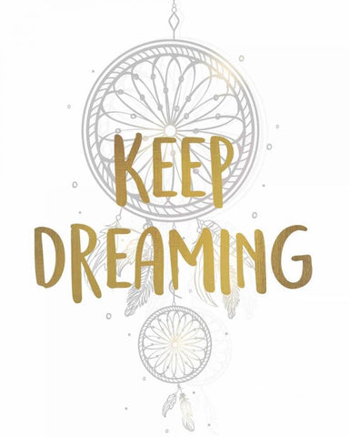 Keep Dreaming 1 Black Ornate Wood Framed Art Print with Double Matting by Allen, Kimberly