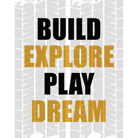 Build Explore 2 Black Modern Wood Framed Art Print by Allen, Kimberly