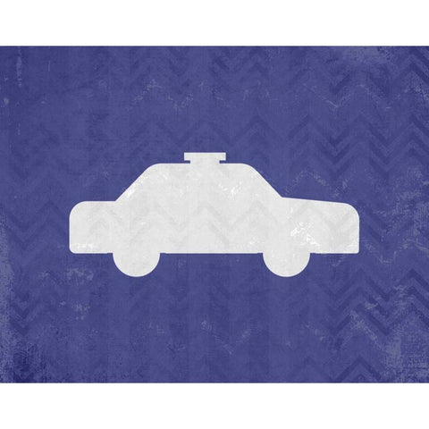 Lets Drive 1 White Modern Wood Framed Art Print by Allen, Kimberly