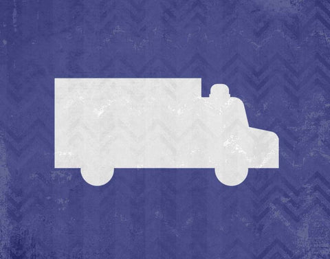 Lets Drive 3 White Modern Wood Framed Art Print with Double Matting by Allen, Kimberly