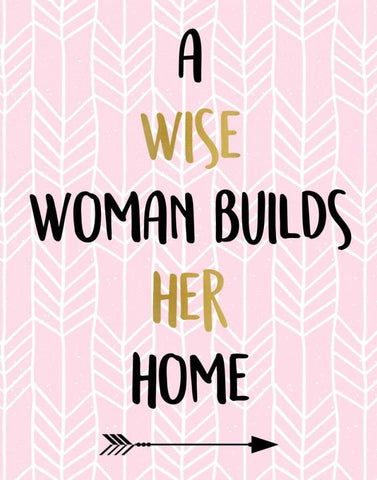 A Wise Woman White Modern Wood Framed Art Print with Double Matting by Allen, Kimberly