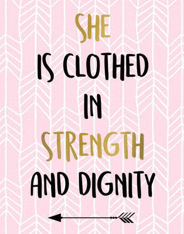 She Is Clothed White Modern Wood Framed Art Print with Double Matting by Allen, Kimberly