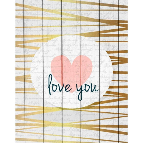 Be Mine 2 White Modern Wood Framed Art Print by Allen, Kimberly