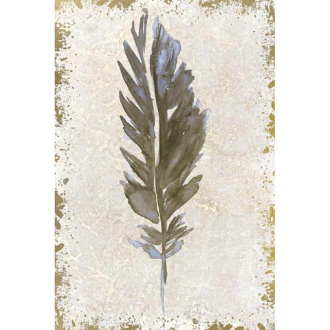 Feather Expression 1 White Modern Wood Framed Art Print by Allen, Kimberly