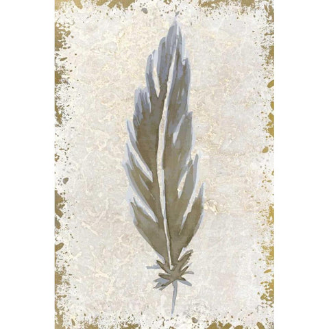 Feather Expression 2 White Modern Wood Framed Art Print by Allen, Kimberly