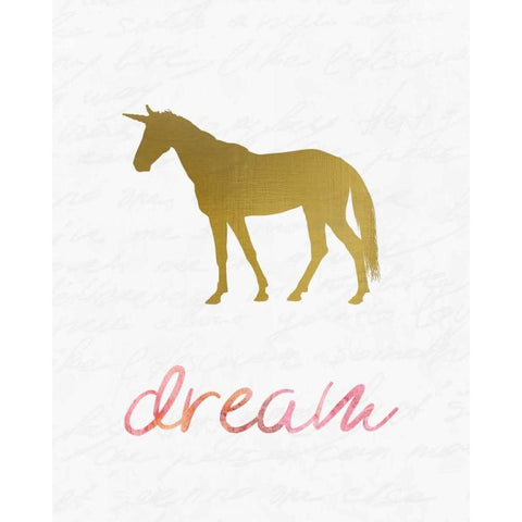 Unicorn Dreaming 1 Black Modern Wood Framed Art Print by Allen, Kimberly