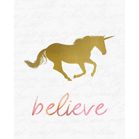 Unicorn Dreaming 2 Black Modern Wood Framed Art Print by Allen, Kimberly