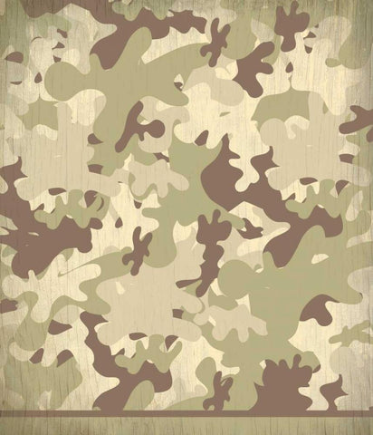 Camo White Modern Wood Framed Art Print with Double Matting by Allen, Kimberly