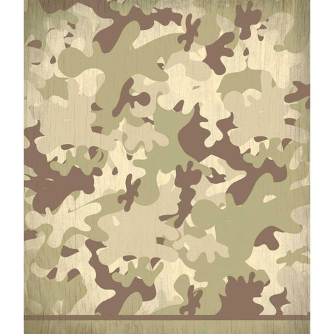 Camo Black Modern Wood Framed Art Print with Double Matting by Allen, Kimberly