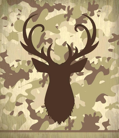 Lets go Hunting White Modern Wood Framed Art Print with Double Matting by Allen, Kimberly