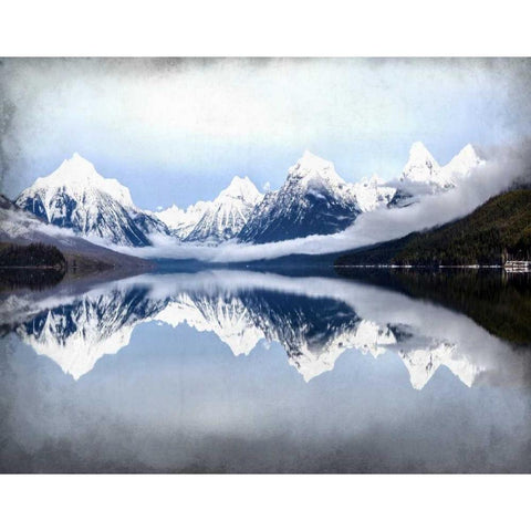 Mountainside Black Modern Wood Framed Art Print with Double Matting by Allen, Kimberly