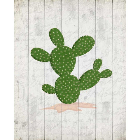 Cactus 1 Black Modern Wood Framed Art Print with Double Matting by Allen, Kimberly