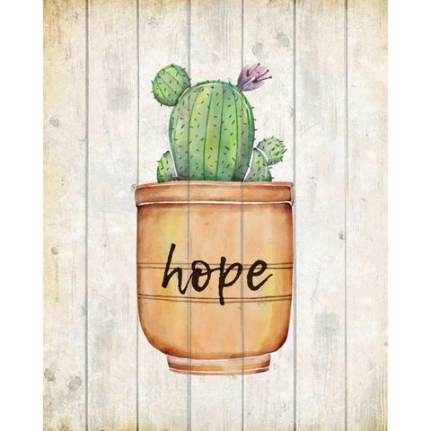 Desert Life Hope White Modern Wood Framed Art Print by Allen, Kimberly