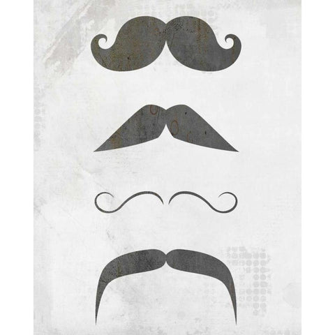 Mustache 1 Black Modern Wood Framed Art Print by Allen, Kimberly