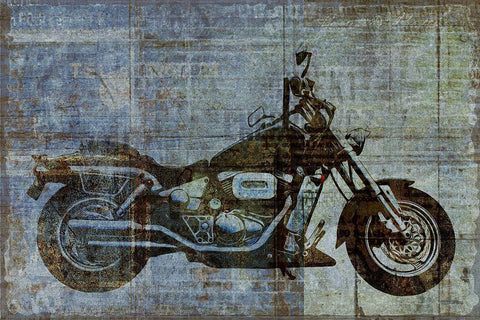 Lets Ride Black Ornate Wood Framed Art Print with Double Matting by Kimberly, Allen