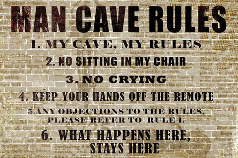 My Rules 2 White Modern Wood Framed Art Print with Double Matting by Kimberly, Allen