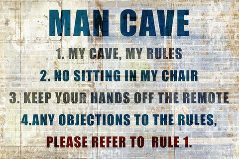 My Rules Black Ornate Wood Framed Art Print with Double Matting by Kimberly, Allen