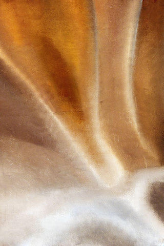 Copper Wave White Modern Wood Framed Art Print with Double Matting by Kimberly, Allen