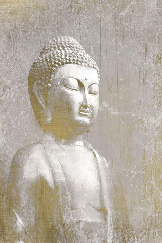 Buddha Dreams Black Ornate Wood Framed Art Print with Double Matting by Kimberly, Allen