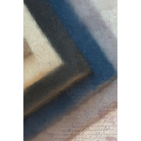 Colbalt Corner Black Modern Wood Framed Art Print by Kimberly, Allen
