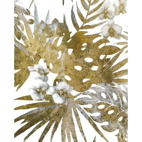 Tropic Bloom 2 Black Modern Wood Framed Art Print with Double Matting by Kimberly, Allen