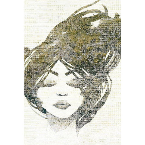 Golden Dreams 2 Black Modern Wood Framed Art Print by Kimberly, Allen
