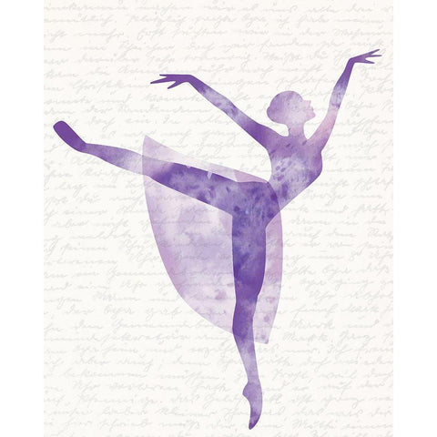 Dance 3 Gold Ornate Wood Framed Art Print with Double Matting by Kimberly, Allen