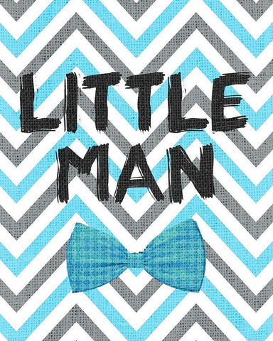 Little Man 2 Black Ornate Wood Framed Art Print with Double Matting by Kimberly, Allen