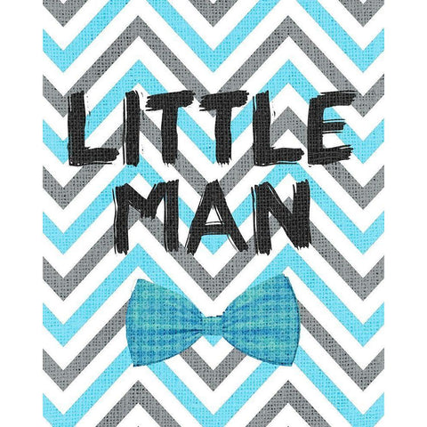 Little Man 2 Black Modern Wood Framed Art Print by Kimberly, Allen