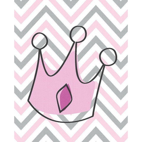 Little Princess 1 White Modern Wood Framed Art Print by Kimberly, Allen