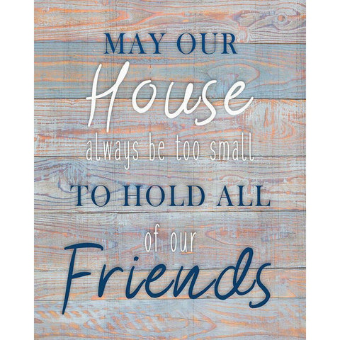 May our House Black Modern Wood Framed Art Print with Double Matting by Kimberly, Allen