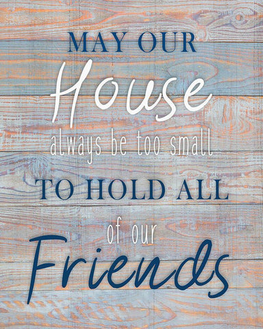 May our House Black Ornate Wood Framed Art Print with Double Matting by Kimberly, Allen