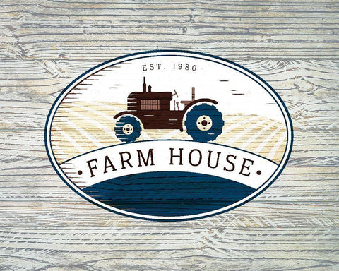 Farm House White Modern Wood Framed Art Print with Double Matting by Kimberly, Allen