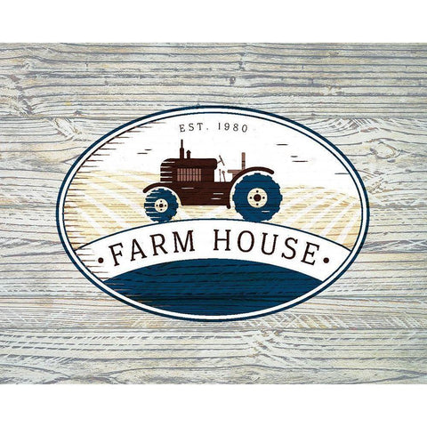 Farm House Black Modern Wood Framed Art Print by Kimberly, Allen