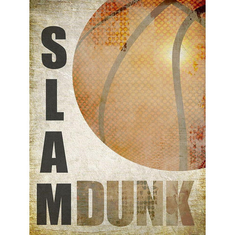 Slam Dunk Gold Ornate Wood Framed Art Print with Double Matting by Kimberly, Allen