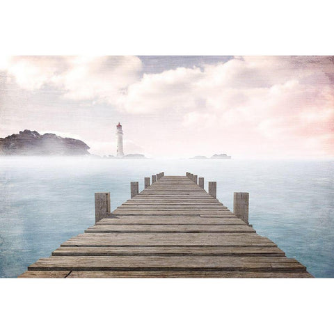 Out to Sea Scene Black Modern Wood Framed Art Print by Allen, Kimberly