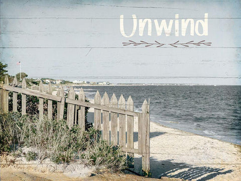 Unwind Black Ornate Wood Framed Art Print with Double Matting by Kimberly, Allen