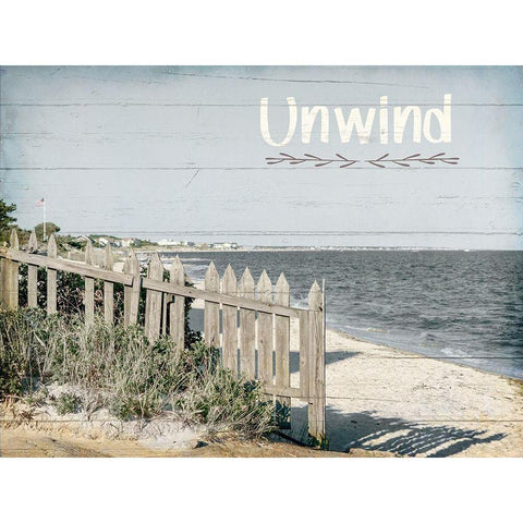 Unwind Gold Ornate Wood Framed Art Print with Double Matting by Kimberly, Allen
