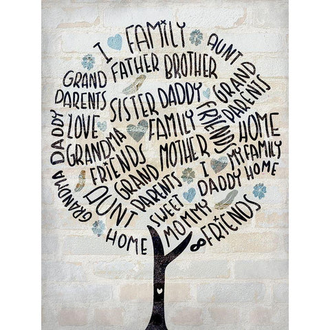Family Time 4 Black Modern Wood Framed Art Print by Kimberly, Allen