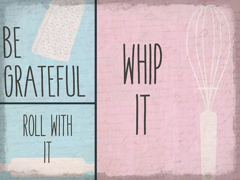 Whip It Black Ornate Wood Framed Art Print with Double Matting by Kimberly, Allen