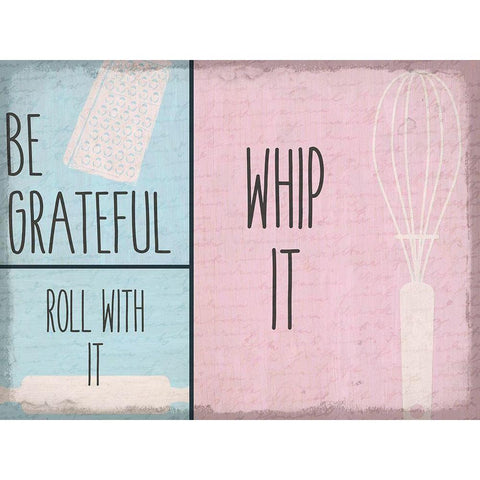 Whip It Black Modern Wood Framed Art Print with Double Matting by Kimberly, Allen